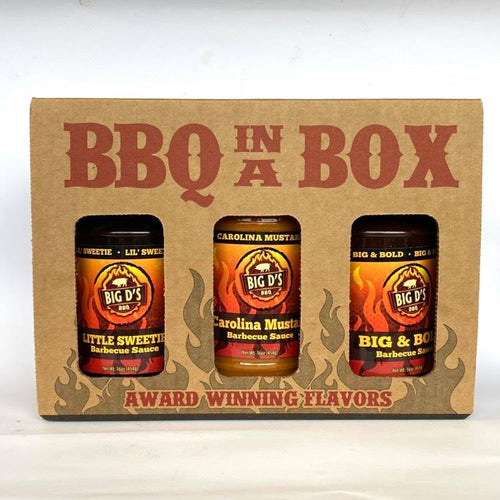 Barbecue in a Box - Big D's BBQ Sauce Box